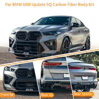 Kit de Carrocería de Fibra de Carbono Seca F96 para BMW X6M Estilo SQ 2024, Difusor Delantero y Trasero, Faldones Laterales, Rejillas de Ventilación, Kit de Carrocería