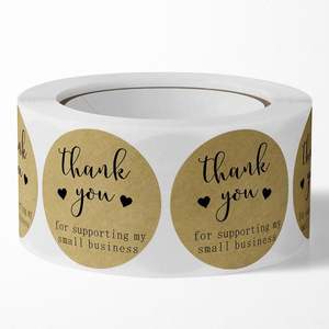 Película personalizada vinilo redondo regalo etiqueta impermeable pegatina redonda impresión - Product Image 3