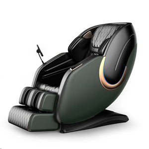 Massage Chair Home Luxury <b>Space</b> Capsule SL Rail 2D Robotic Hand Massage Dark Green And <b>Light</b> Gray - Product Image 3
