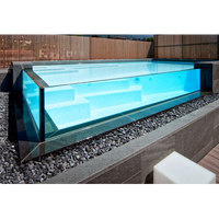 Piscine en acrylique transparente Leyu, la plus vendue de notre usine chinoise, taille personnalisable, design tendance pour adultes, garantie 10 ans