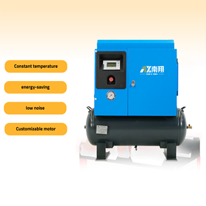 Trung Quốc Nhà cung cấp máy nén khí di động 3.7kW 5HP 2 trong 1 xách tay vít loại Máy nén khí với bể chứa không khí - Product Image 5