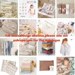 2 Layers Newborn Wrap Baby Unisex <strong>Super</strong> Nursery Double <strong>Crib</strong> Printing Solid Soft Swaddles Wrap Muslin Cotton Fleece Blanket - Product Image 6