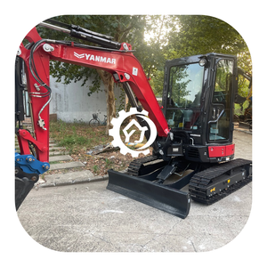 Mini-excavatrice hydraulique sur chenilles Yanmar VIO35 pour la construction et l'aménagement paysager, conception originale, bon état, en vente - Product Image 1