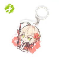 Porte-clés vierges en acrylique transparent personnalisables par sublimation, porte-clés photo en plastique personnalisés, porte-clés imprimés UV style dessin animé