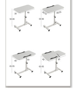 Máy tính xách tay đứng giường máy tính bàn bền ký túc xá sinh viên viết phòng ngủ bàn có thể điều chỉnh chiều cao giường bên bàn di động kim loại - Product Image 6