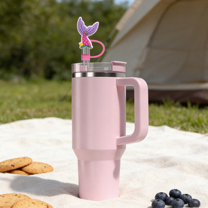 Adornos de PVC para Pajitas con Forma de Cola de Sirena, 6-8 mm, Bolsa de OPP Incluida, Accesorios para <span class=keywords><strong>Bar</strong></span>, Pajitas para Beber - Product Image 3