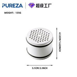 Pureza Z028 Shower <b>Filter</b> <b>Cartridge</b> Kdf Activated Carbon For Chlorine Removal And Skin Protection - Product Image 4