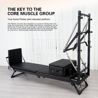 FAPRE Reformer de Pilates Personnalisé et Durable, Lit de Reformer Portable avec Résistance à Ressort pour Studio et Rééducation