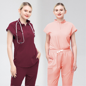 Pantalons de travail en tissu extensible/polyester de haute qualité, personnalisés, à étiquette privée, pour femmes, pantalons de jogging, uniformes de travail pour infirmières - Product Image 1