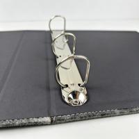 Carnet à anneaux personnalisé en feutre gaufré de 1,5 pouce, format lettre, classeur à 3 anneaux, dossier pour écouteurs A3 A5, coffret cadeau d'entreprise