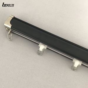 2025 nuevos diseños de riel de cortina de Metal de aleación de aluminio montado en el techo con <span class=keywords><strong>PVC</strong></span> silencioso - Product Image 5