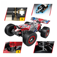 Voiture RC électrique 4x4 télécommandée 2,4 GHz grande échelle 1/10, modèle fusée de course haute vitesse, moteur 550, jouet pour adulte, très populaire, niveau expert