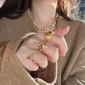 Anillo de Leopardo con Incrustaciones de Plata de Ley S925 Chapada en Oro de 18K, Estilo Retro, Acabado Cepillado de Seda, Artesanía de Alta Calidad - Product Image 3