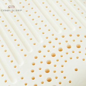 Bantal Anti mendengkur lateks alami untuk tidur, kelembutan sedang dengan kenyamanan sehat esensial untuk penopang leher terapi - Product Image 3