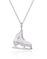 Collar con Colgante de Patinaje Artístico Chapado en Oro, Resistente al Deslustre y de Larga Duración, Joyería Deportiva para Mejores Amigos y Parejas