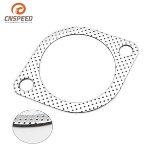 Junta de escape CNSPEED de 79 mm de diámetro interior, doble orificio, ajuste universal, rendimiento de carreras - Product Image 3