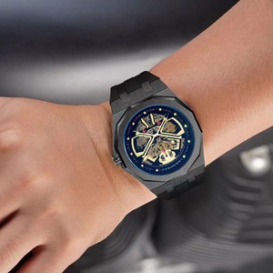 46Mm Siêu Kích Thước Lớn Chải Trường Hợp Và Bezel Con Trỏ Phát Sáng Bộ Xương <span class=keywords><strong>3D</strong></span> Dễ Thương Mô Hình Quay Số Tự Động Đồng Hồ Người Đàn Ông - Product Image 5