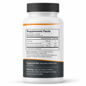 Complément Alimentaire Végétalien : Comprimés de L-Carnitine Halal Certifiés GMP pour Adultes – Soutien Énergétique, Amélioration de l'Immunité, Récupération Rapide Après l'Entraînement - Product Image 6