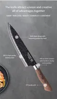 Konoll vente chaude Profession 6 pièces ensemble de couteaux de cuisine ensemble de couteaux de Chef ensemble de couteaux utilitaires avec boîte-cadeau