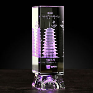 JY New Arrival Rectangle 3d Laser Engraving Photo <strong>Cube</strong> Blank Crystal Glass <strong>Cube</strong> With Inner Laser - Product Image 2