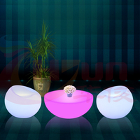 Sofá de barra con luz LED que cambia de color, decoraciones de muebles iluminadas impermeables, plástico convertible para uso hospitalario, 16 colores