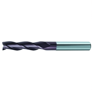 Fresa de carburo estándar Ttake Ta1405, helicoidal de 30 grados, 3 filos, serie extra larga, recubierta con Nano TiAln - Product Image 2