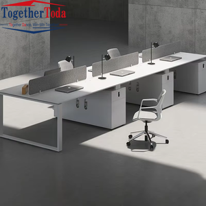 Muebles de Oficina de Lujo al por Mayor, Estación de Trabajo Modular Comercial Moderna para Espacios Abiertos, Escritorio de Oficina - Product Image 2