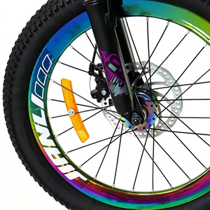 Vélo de montagne pour enfants de 18, 20 et 22 pouces pour garçons et filles, orange, VTT avec freins à disque doubles et fourche à suspension avant - Product Image 6
