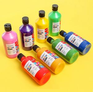 Pintura Acrílica <span class=keywords><strong>Profesional</strong></span> No Tóxica para Manualidades, Pintura Acrílica Fluída de 500 ml, Pintura Acrílica Fluída de Neón - Product Image 5