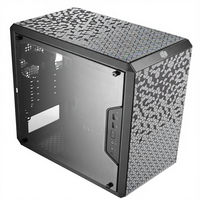 Boîtier d'ordinateur personnalisé MasterBox Q300L Full Tower Micro-ATX Conception magnétique Filtre anti-poussière Panneau latéral en acrylique transparent