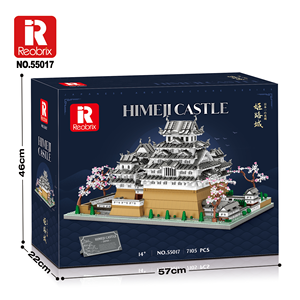 Reobrix 55017, Famoso <span class=keywords><strong>Castillo</strong></span> Himeji <span class=keywords><strong>de</strong></span> Japón, Kit <span class=keywords><strong>de</strong></span> Bloques <span class=keywords><strong>de</strong></span> Construcción Micro, Regalo, Arquitectura Histórica, Decoraciones <span class=keywords><strong>de</strong></span> Cerezo - Product Image 5