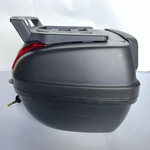 Caja trasera grande <span class=keywords><strong>de</strong></span> 40L con cerradura, plástico ABS negro, gasolina, motocicleta, almacenamiento trasero, <span class=keywords><strong>maletero</strong></span> <span class=keywords><strong>de</strong></span> equipaje <span class=keywords><strong>para</strong></span> <span class=keywords><strong>tanque</strong></span> - Product Image 4