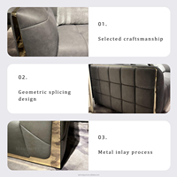 Venta directa de fábrica china, sofá de lujo, conjunto de muebles para sala de estar, sofá moderno de cuero genuino