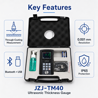 JZJ-TM40 Jauge d'épaisseur numérique portable pour le contrôle des tuyaux soudés et des tôles d'acier