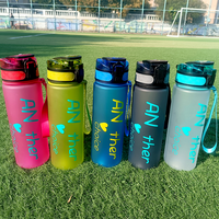 Bouteille pour enfants en plastique transparent sans BPA, 100% qualité alimentaire, bouteille d'eau pour enfants, bouteille de sport, bouteille de voyage, logo personnalisé