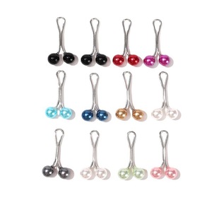 12 pièces/ensemble Hijab accessoires <span class=keywords><strong>bijoux</strong></span> en forme de U écharpe Clip en gros personnalisé fixation broche broches musulman perle Hijab <span class=keywords><strong>épingle</strong></span>s de sûreté - Product Image 5