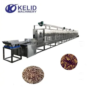 Professional Supplier of Yellow Mealworm Microwave Dryer Machine BSF Larvae Drying Equipment