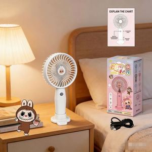 สินค้ามาใหม่ ขายส่ง ราคาพิเศษ พัดลมมือถือพลาสติก ABS ลายการ์ตูนแบบพกพา ยี่ห้อ Bubu ปรับความเร็วได้ 3 ระดับ - Product Image 5