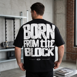 <b>Men's</b> Regular Fit <b>Black</b> T-Shirt Short Sleeve <b>Turtleneck</b> Silk Screen Printed 100% Cotton Jersey Formal Front Logo - Product Image 6