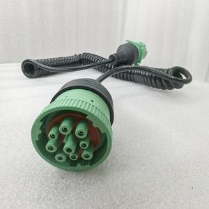 J// TYPE2 9-Pin Adapter kabel Harness melingkar pria/wanita pegas kawat Harness - Product Image 5