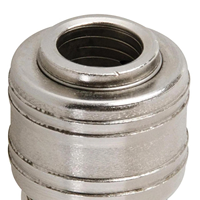 Conector de Manguera de Aire Tipo Europeo de Liberación Rápida, Conexión Hembra, Extremo de Manguera de Empuje, Tipo Alemán, Material de Acero, Anticorrosión, Industrial