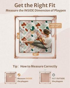 แผ่นรองคลานเด็กแบบหนานุ่มพิเศษ ขนาดใหญ่พิเศษ พับเก็บได้และซักเครื่องได้ - Product Image 2