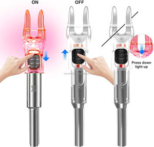 HT Lot <span class=keywords><strong>de</strong></span> 6 Nocks <span class=keywords><strong>de</strong></span> flèche LED lumineux activés par <span class=keywords><strong>la</strong></span> lumière nocturne, haute luminosité, autonomie <span class=keywords><strong>de</strong></span> 48 heures, rouge, vert, bleu, pour tir à l'arc et chasse - Product Image 3