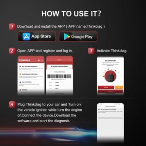 Untuk ThinkDiag 2 2024 Universal OBD2 Code Reader untuk Kontrol Dua Arah Fungsi Diagnostik Lengkap IOS/Android - Product Image 2