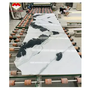 2021 Panda Marmer China Zwart En Wit Schilderen Marmeren Stenen Plaat