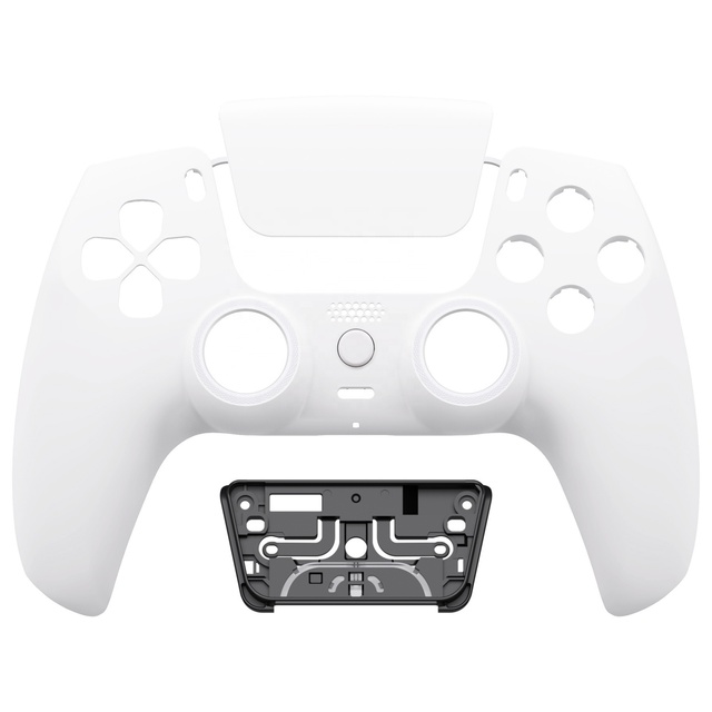 EXtremeRate White Custom Shell Housing Front Shell for PS5 Controller
