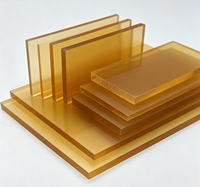 Plaque en plastique technique Polysulfone (PSU) ambre naturel, découpe sur mesure pour pièces de machines médicales