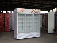 Refroidisseur de verre à double porte avec ventilateur de refroidissement 1800L pour buffet