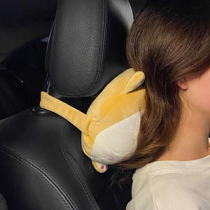 Almohada para el cuello del coche con diseño de Corgi, cojín de apoyo lumbar para el asiento, almohada reposacabezas para el interior del coche, uso en las cuatro estaciones - Product Image 2