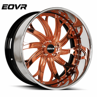 Llantas de Aleación Forjadas Personalizadas de 2 y 3 Piezas, Cóncavas Profundas, de 20, 22, 24 y 26 Pulgadas, 5x114.3, 5x112, 6x130, 5x130, 5x120, 5x127, Cromadas